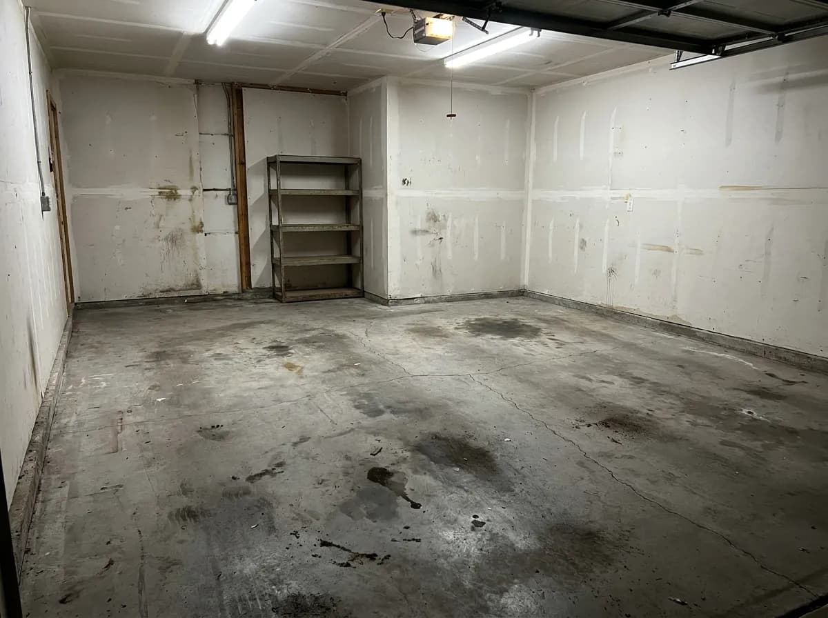 Before — bare concrete