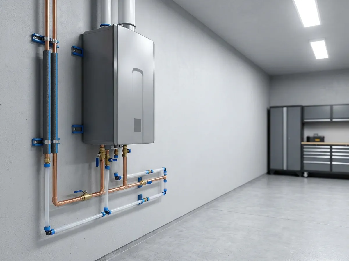 Tankless water heater installation